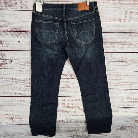 Lucky Brand Men's 121 Slim Straight Jeans 34X32 Faded Whiskered Denim Basic NWT - Picture 2 of 15